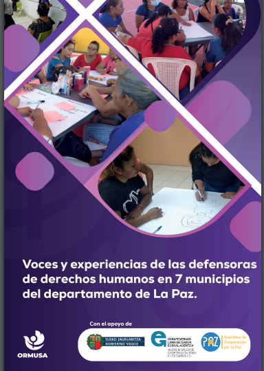 Voces y experiencias de las defensoras de derechos humanos en 7 municipios del departamento de La Paz