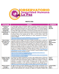 Lee más sobre el artículo Observatorio Monitoreo – Mayo – 2026